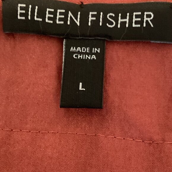 Eileen Fisher 100% Silk Ruffle Tiered Camisole Tank Top Sz L 277i - Picture 6 of 8